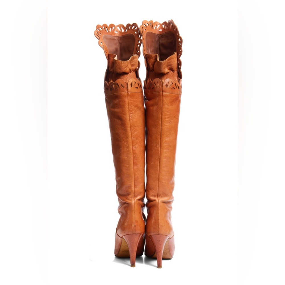 Chloe Tan Over the Knee Boots - Picture 7 of 12
